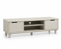 Szafka RTV z płyty MDF jasnoszara 140x40x45 cm