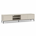 Szafka RTV MDF beżowa z metalowymi nogami 180x40x45 cm