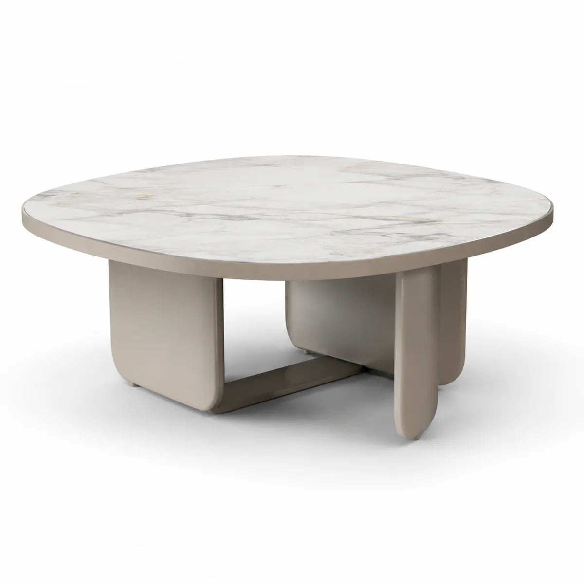 Stolik kawowy kwadratowy marmur 80x80x35 cm