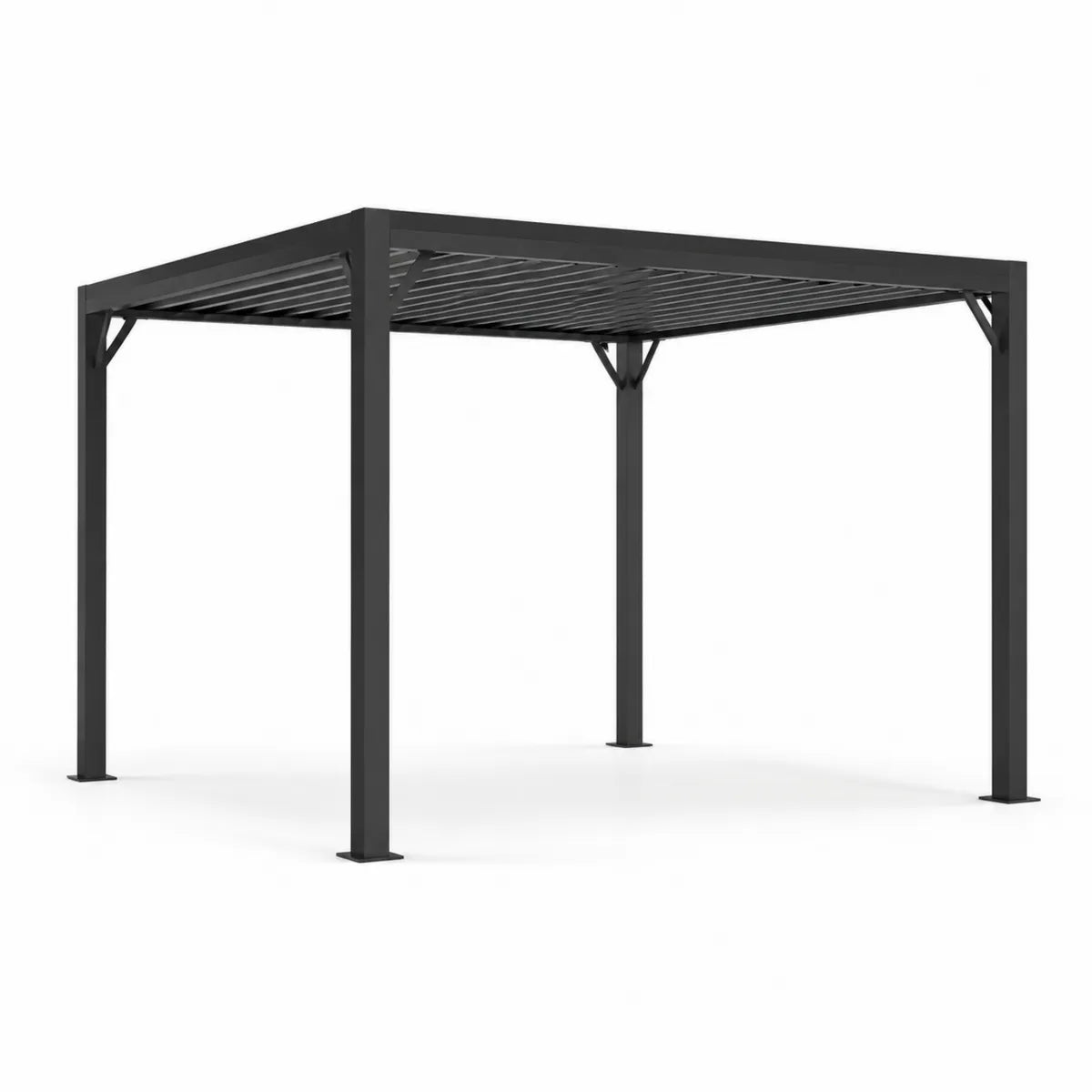 Pergola aluminiowa antracytowa 300x300x250 cm